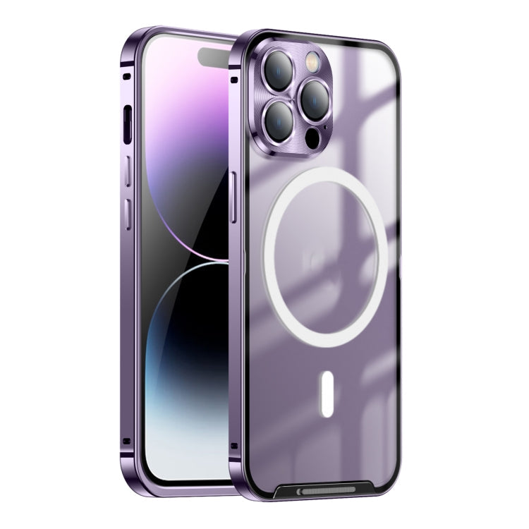 Frosted Metal Phone Case with Magnetic, For iPhone 11 Pro, For iPhone 12, For iPhone 12 Pro, For iPhone 12 Pro Max, For iPhone 13, For iPhone 13 Pro