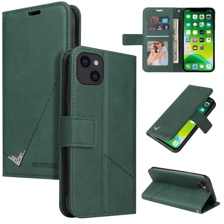 GQUTROBE Right Angle Leather Phone Case, For iPhone 13, For iPhone 13 mini, For iPhone 13 Pro, For iPhone 13 Pro Max