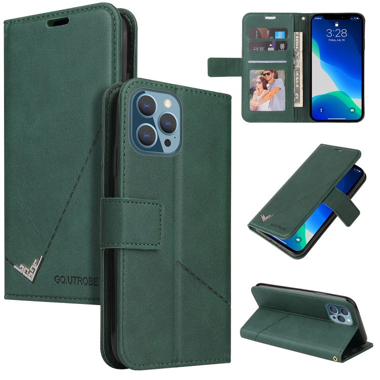 GQUTROBE Right Angle Leather Phone Case, For iPhone 13, For iPhone 13 mini, For iPhone 13 Pro, For iPhone 13 Pro Max