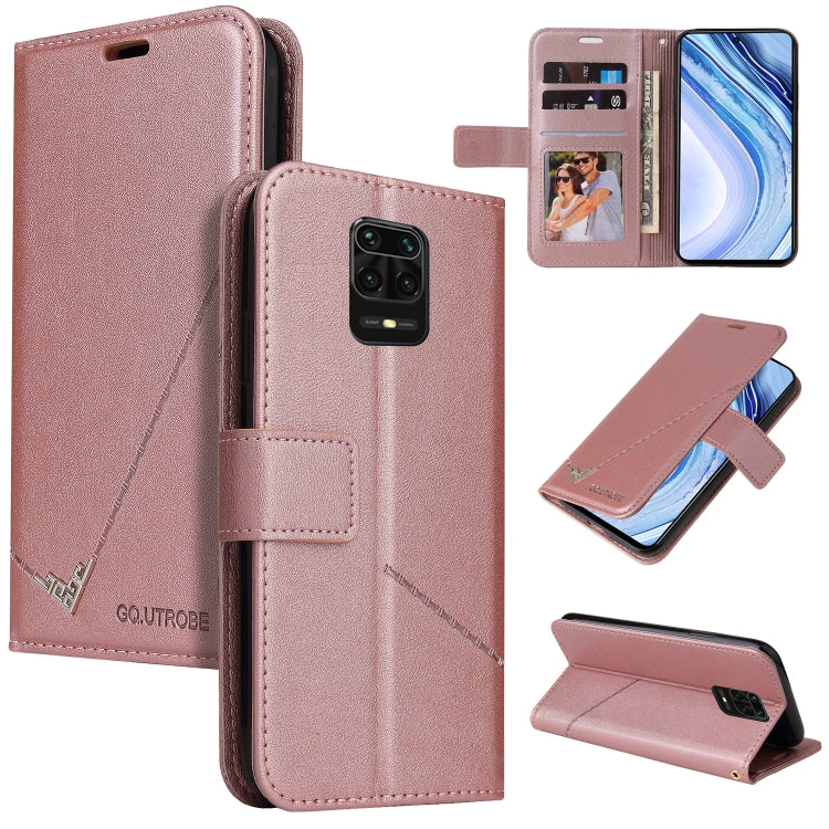 GQUTROBE Right Angle Leather Phone Case, For Xiaomi Redmi Note 9 5G, For Xiaomi Redmi 9T, For Xiaomi Redmi Note 9S, For Xiaomi Redmi Note 9