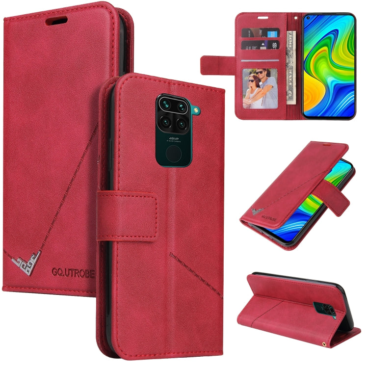 GQUTROBE Right Angle Leather Phone Case, For Xiaomi Redmi Note 9 5G, For Xiaomi Redmi 9T, For Xiaomi Redmi Note 9S, For Xiaomi Redmi Note 9