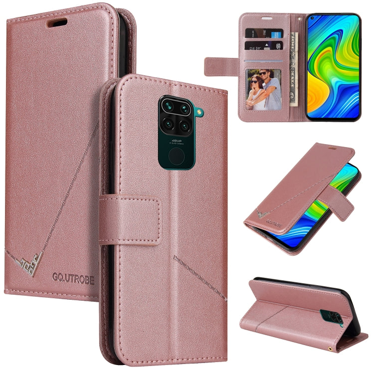 GQUTROBE Right Angle Leather Phone Case, For Xiaomi Redmi Note 9 5G, For Xiaomi Redmi 9T, For Xiaomi Redmi Note 9S, For Xiaomi Redmi Note 9