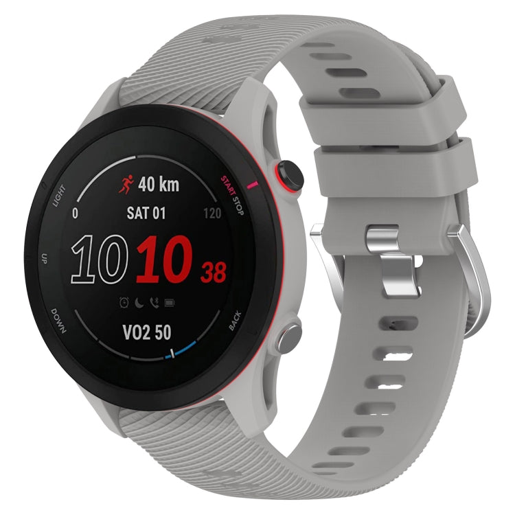 18mm Cross Textured Silicone Watch Band, For Garmin Forerunner255S