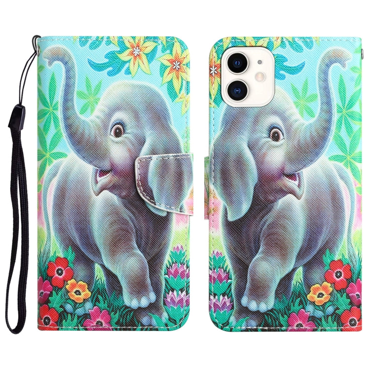 Colored Drawing Leather Phone Case, For iPhone 11 Pro