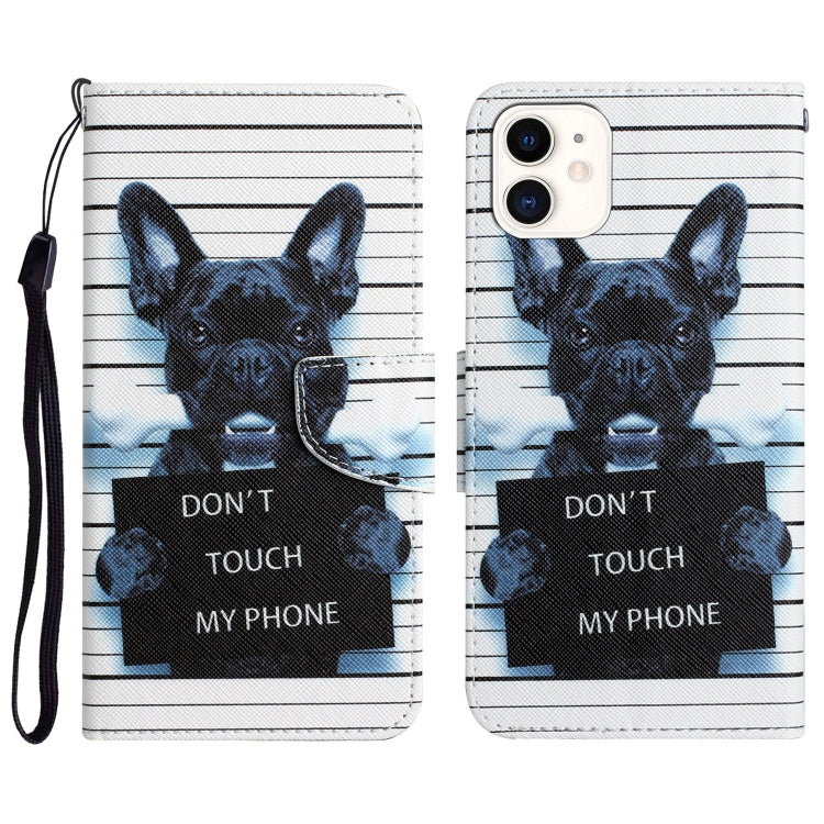 Colored Drawing Leather Phone Case, For iPhone 11 Pro