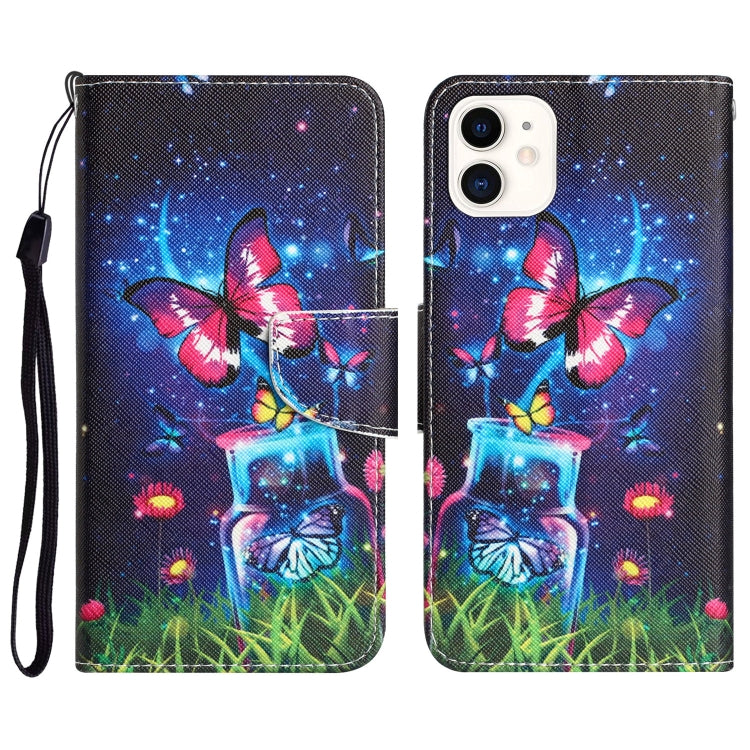 Colored Drawing Leather Phone Case, For iPhone 11 Pro
