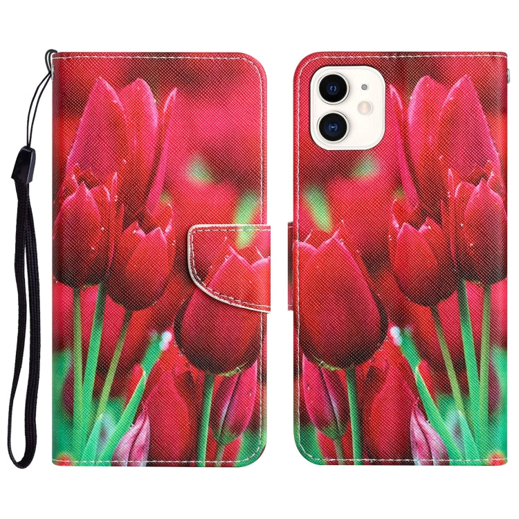 Colored Drawing Leather Phone Case, For iPhone 11 Pro
