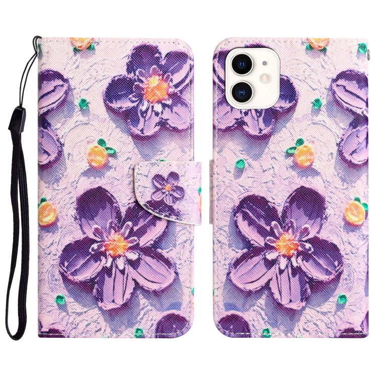 Colored Drawing Leather Phone Case, For iPhone 11 Pro