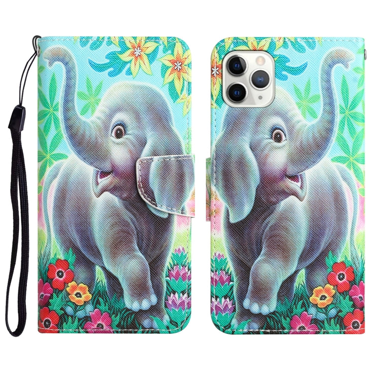 Colored Drawing Leather Phone Case, For iPhone 11 Pro Max