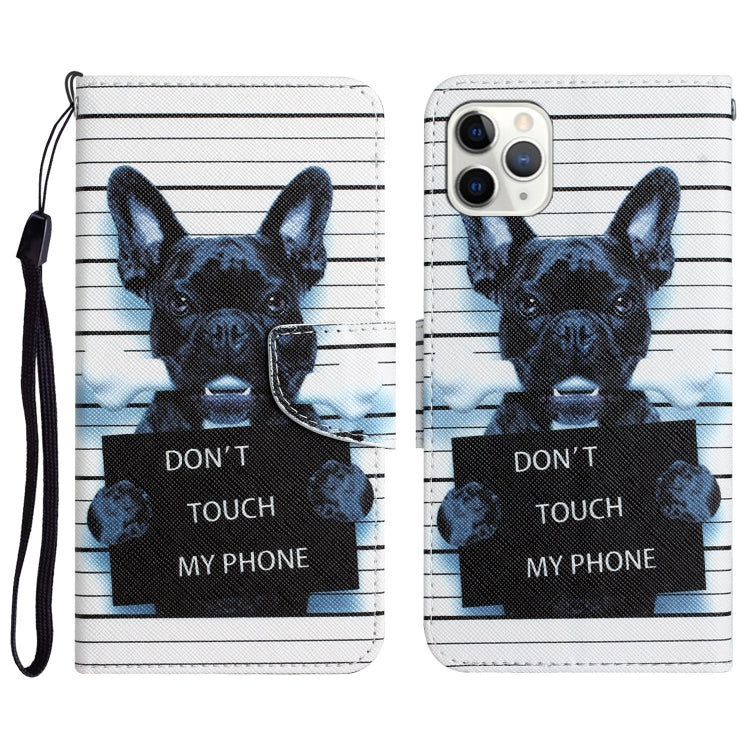 Colored Drawing Leather Phone Case, For iPhone 11 Pro Max