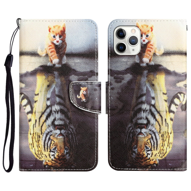 Colored Drawing Leather Phone Case, For iPhone 11 Pro Max