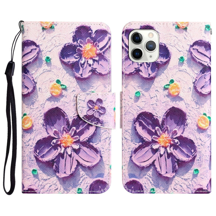 Colored Drawing Leather Phone Case, For iPhone 11 Pro Max