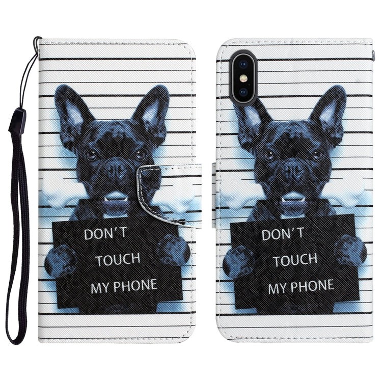 Colored Drawing Leather Phone Case, For iPhone XR