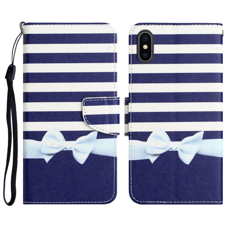 Colored Drawing Leather Phone Case, For iPhone XR