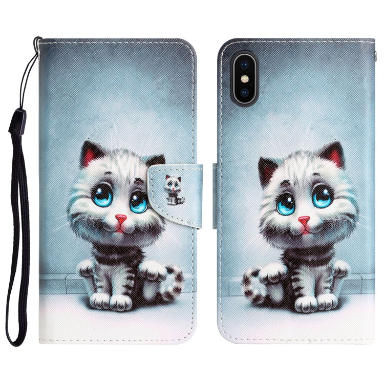 Colored Drawing Leather Phone Case, For iPhone XR