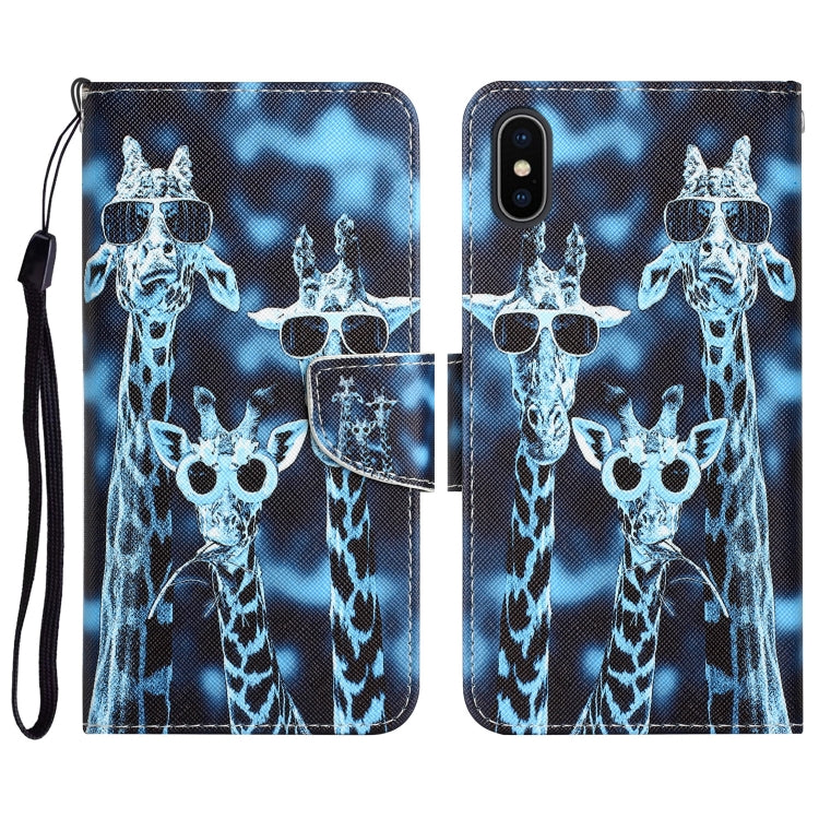 Colored Drawing Leather Phone Case, For iPhone XR