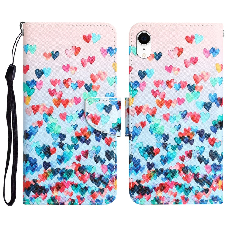 Colored Drawing Leather Phone Case, For iPhone X