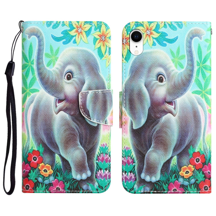 Colored Drawing Leather Phone Case, For iPhone X