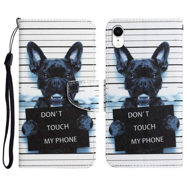 Colored Drawing Leather Phone Case, For iPhone X
