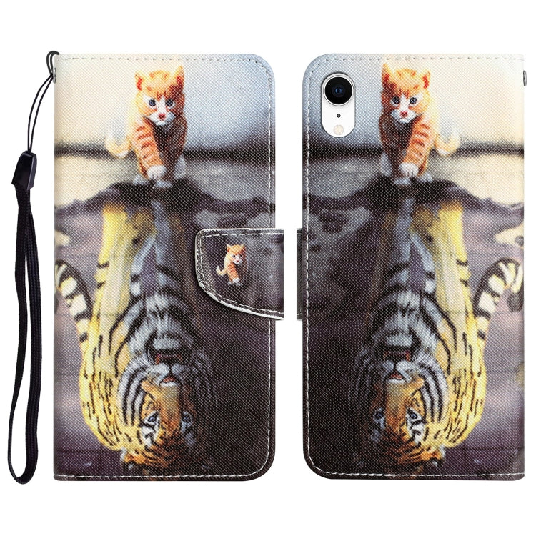 Colored Drawing Leather Phone Case, For iPhone X