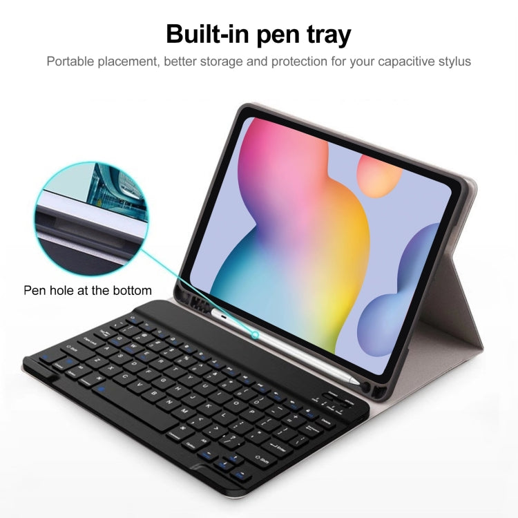 A7 Square Cap Bluetooth Keyboard Leather Case with Pen Slot, For Samsung Galaxy Tab S7, For Samsung Galaxy Tab A7 10.4 2020