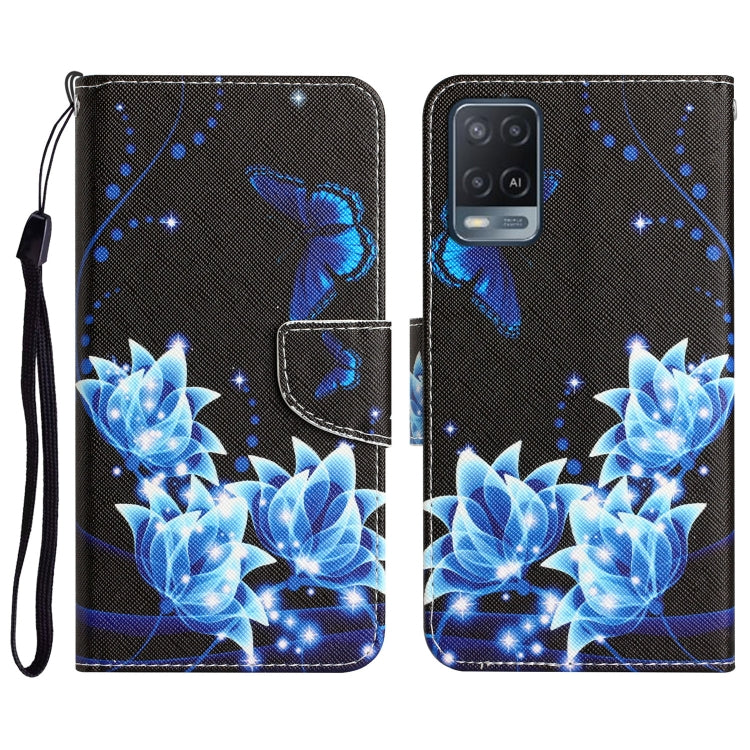 Colored Drawing Leather Phone Case, For OPPO A16