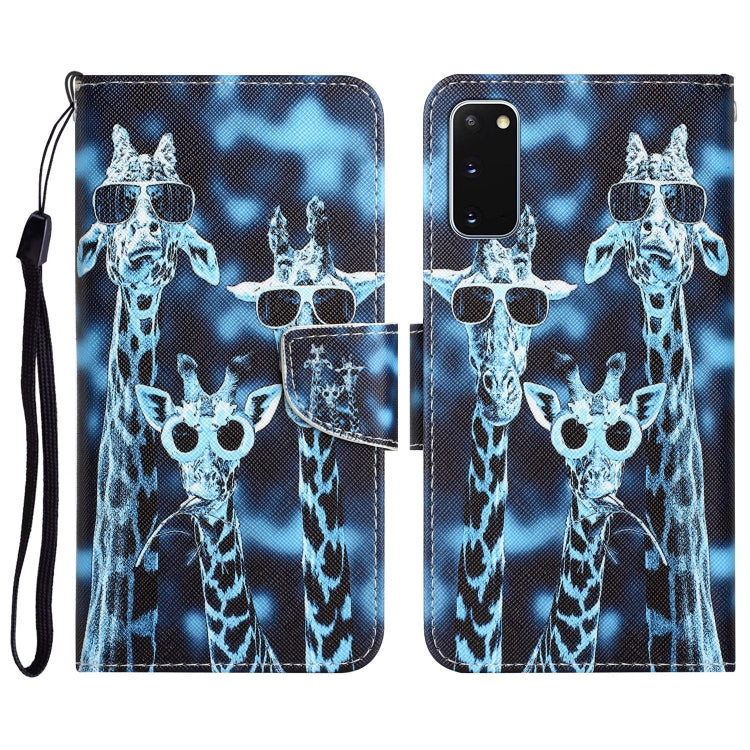 Colored Drawing Leather Phone Case, For Samsung Galaxy S20