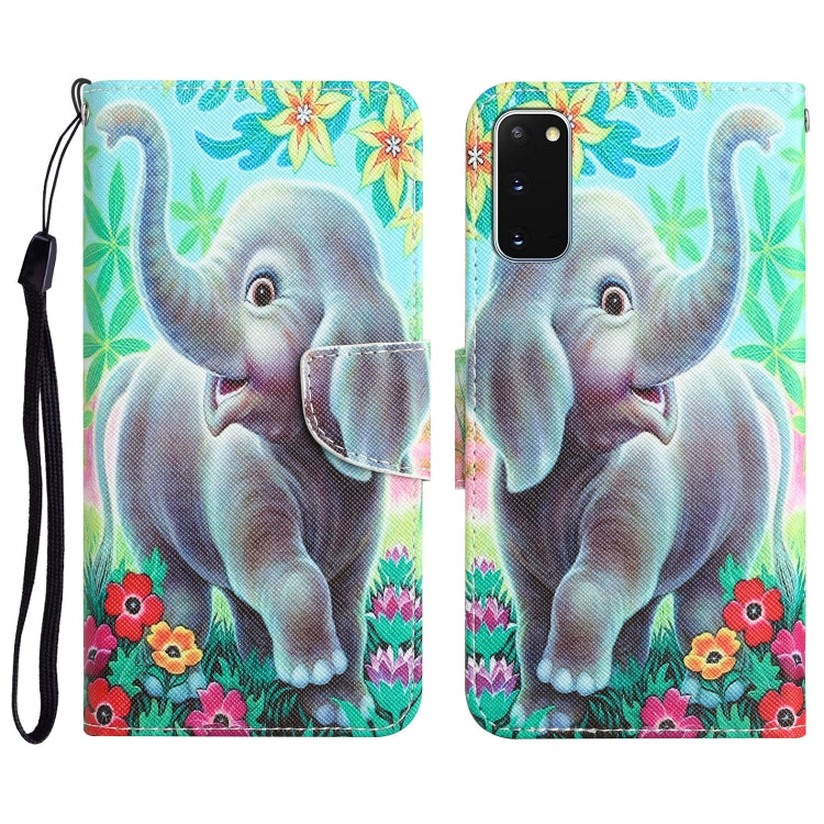 Colored Drawing Leather Phone Case, For Samsung Galaxy S20