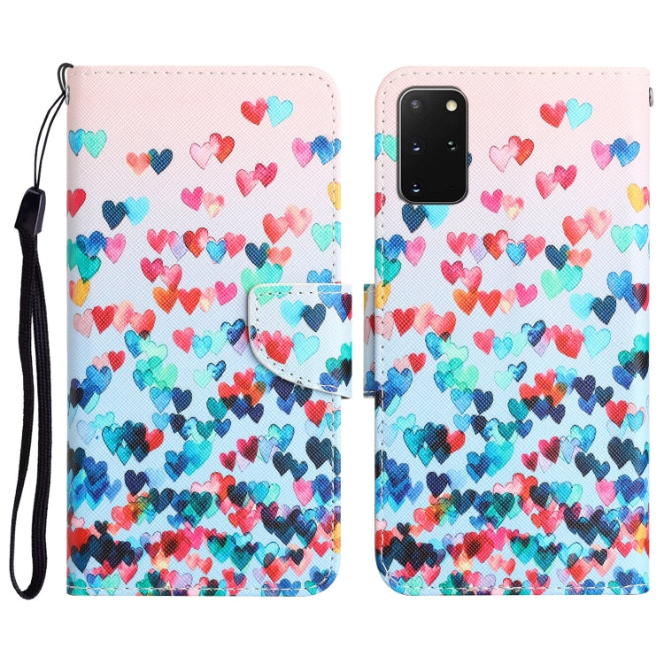 Colored Drawing Leather Phone Case, For Samsung Galaxy S20+