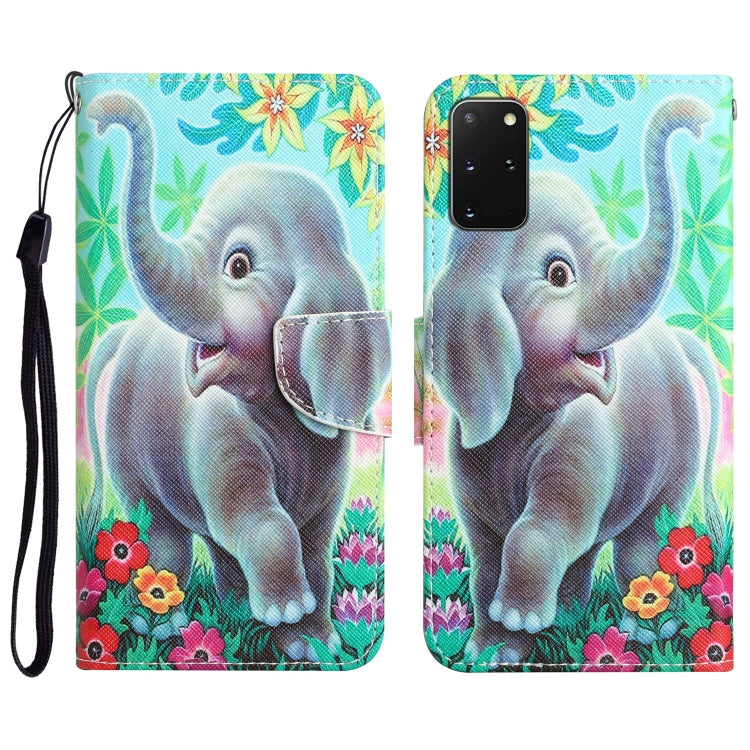 Colored Drawing Leather Phone Case, For Samsung Galaxy S20+