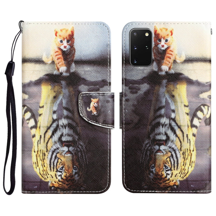 Colored Drawing Leather Phone Case, For Samsung Galaxy S20+
