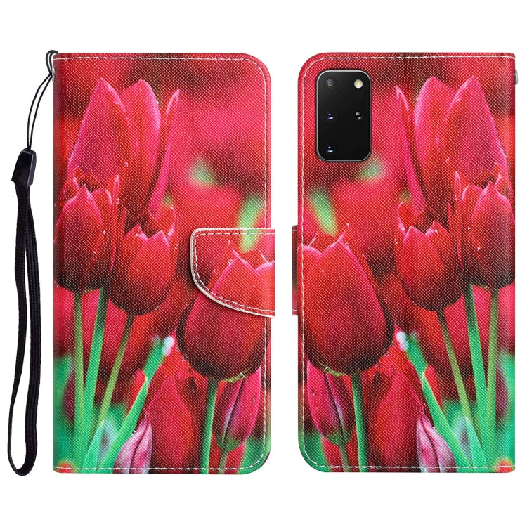 Colored Drawing Leather Phone Case, For Samsung Galaxy S20+