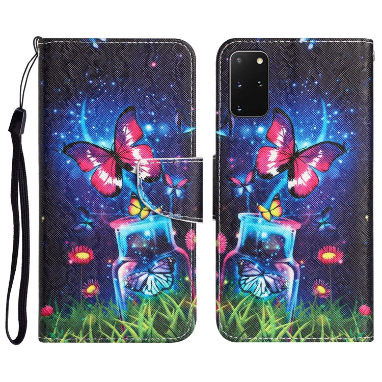Colored Drawing Leather Phone Case, For Samsung Galaxy S20+