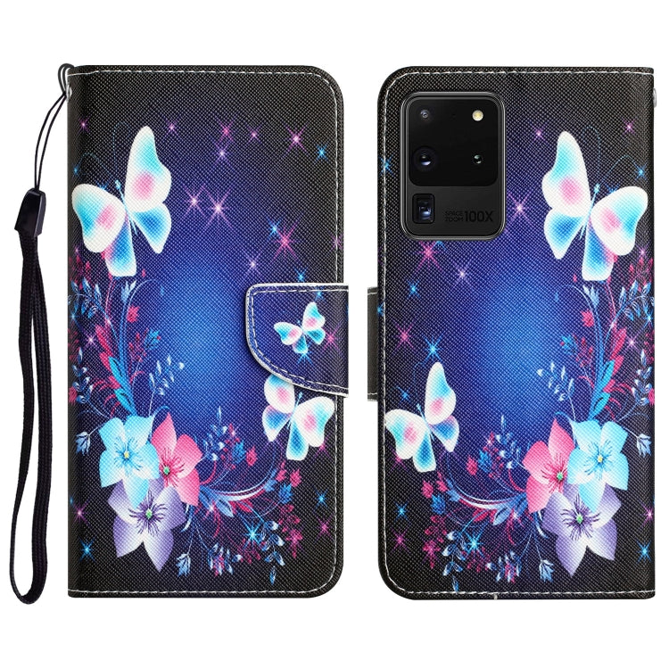 Colored Drawing Leather Phone Case, For Samsung Galaxy S20 Ultra