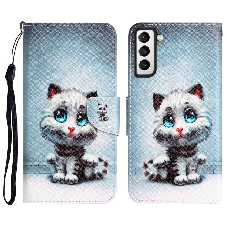 Colored Drawing Leather Phone Case, For Samsung Galaxy S21 FE 5G