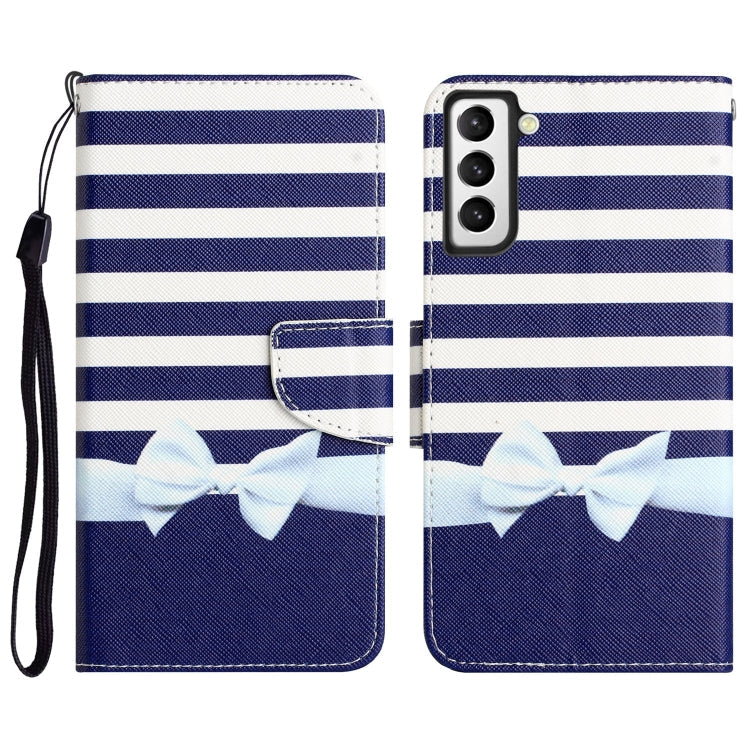 Colored Drawing Leather Phone Case, For Samsung Galaxy S21 FE 5G