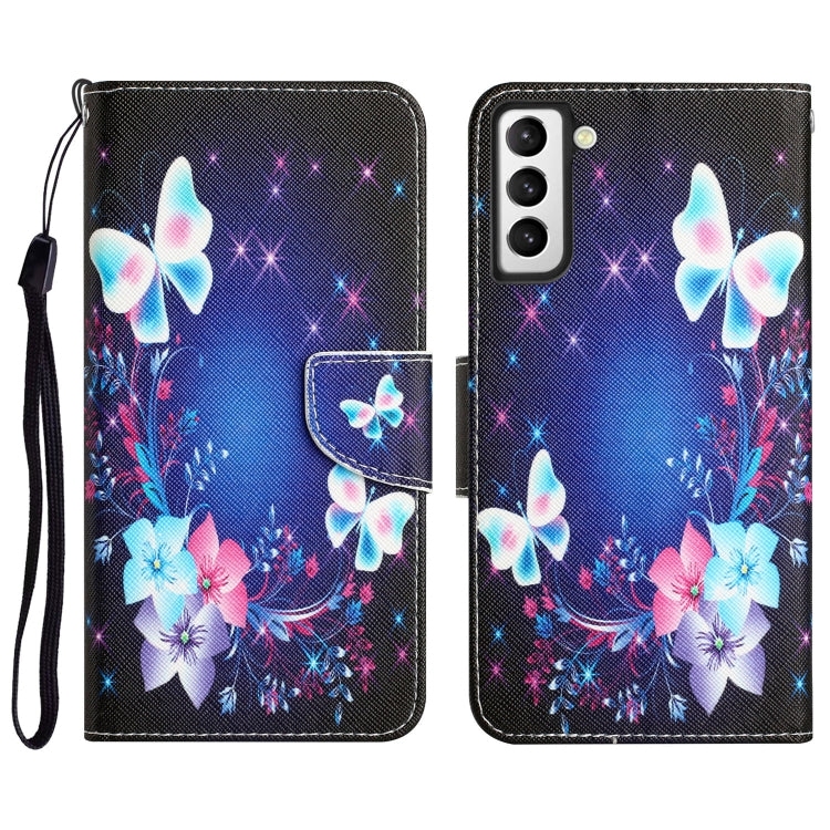 Colored Drawing Leather Phone Case, For Samsung Galaxy S22 5G