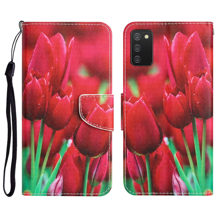 Colored Drawing Leather Phone Case, For Samsung Galaxy A02s