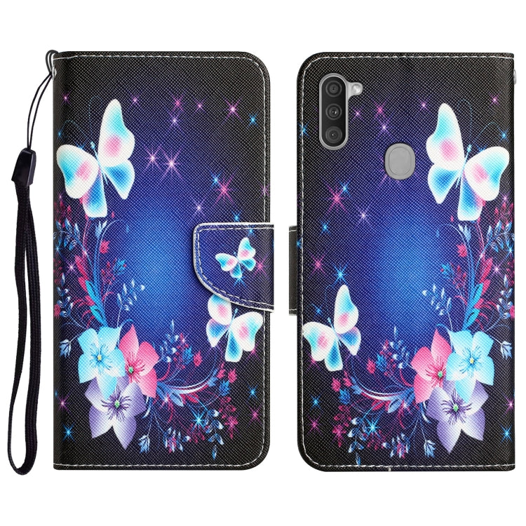 Colored Drawing Leather Phone Case, For Samsung Galaxy A11