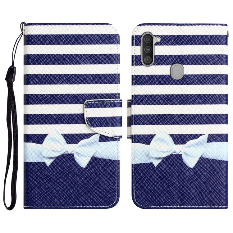 Colored Drawing Leather Phone Case, For Samsung Galaxy A11