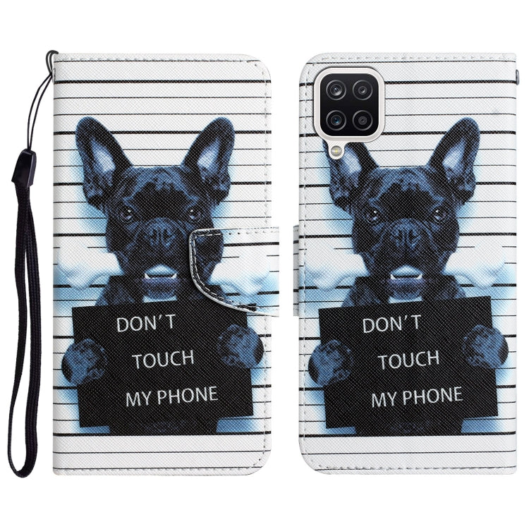 Colored Drawing Leather Phone Case, For Samsung Galaxy A12