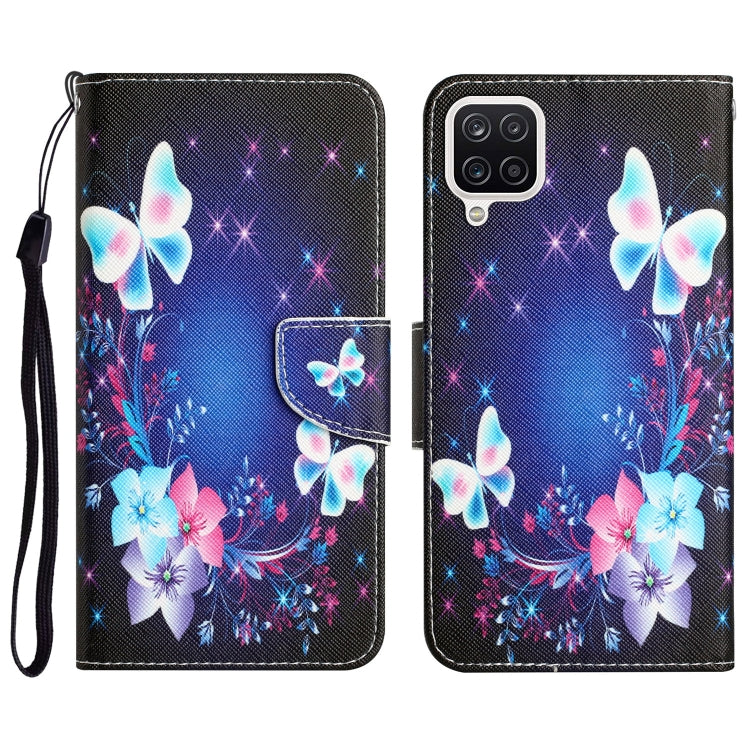 Colored Drawing Leather Phone Case, For Samsung Galaxy A12