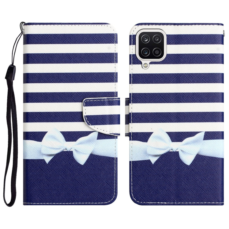 Colored Drawing Leather Phone Case, For Samsung Galaxy A12