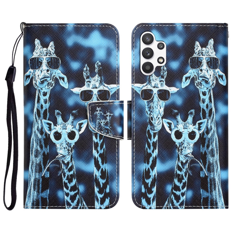 Colored Drawing Leather Phone Case, For Samsung Galaxy A13 4G