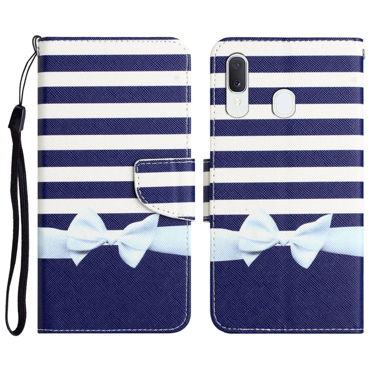 Colored Drawing Leather Phone Case, For Samsung Galaxy A20 / A30