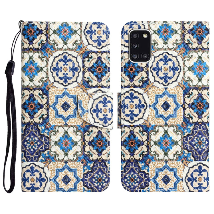 Colored Drawing Leather Phone Case, For Samsung Galaxy A31