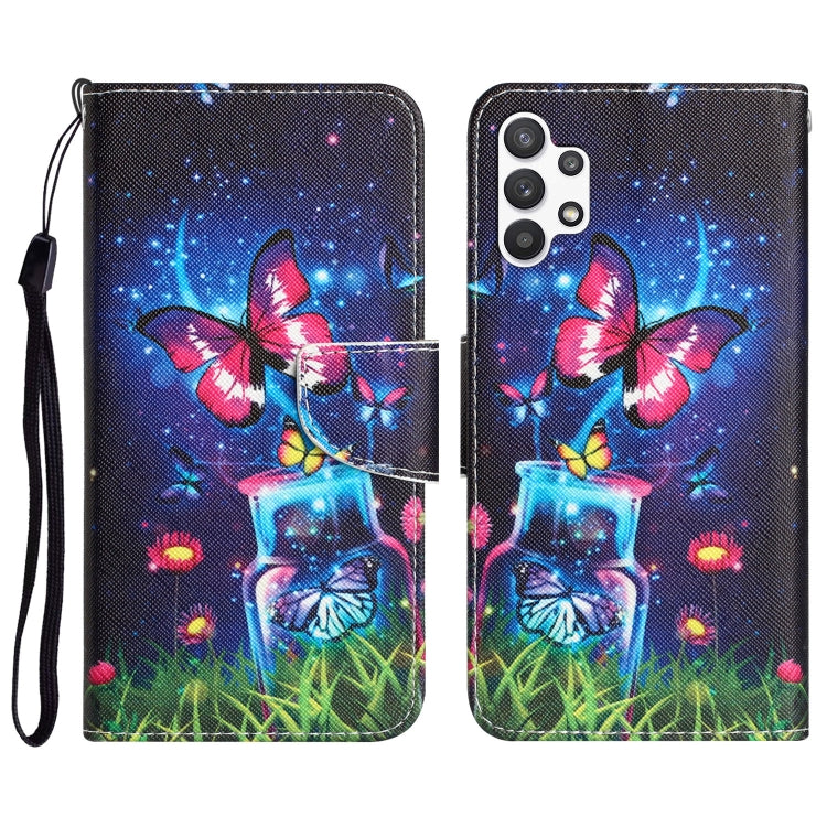 Colored Drawing Leather Phone Case, For Samsung Galaxy A32 5G