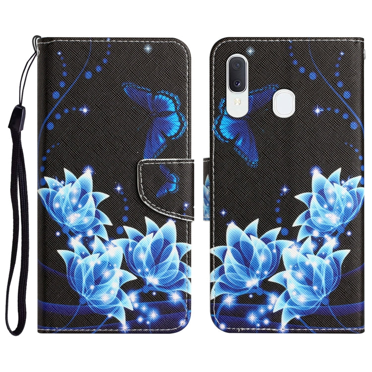 Colored Drawing Leather Phone Case, For Samsung Galaxy A40