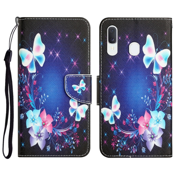 Colored Drawing Leather Phone Case, For Samsung Galaxy A40