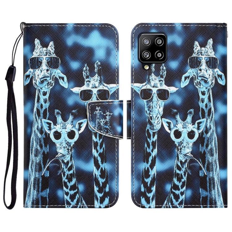 Colored Drawing Leather Phone Case, For Samsung Galaxy A42